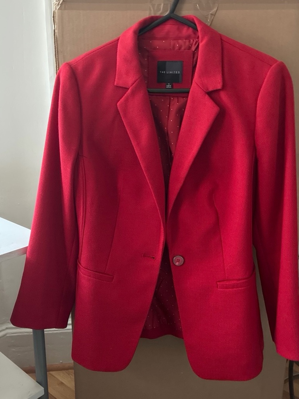The Limited Bright Red Tailored Blazer